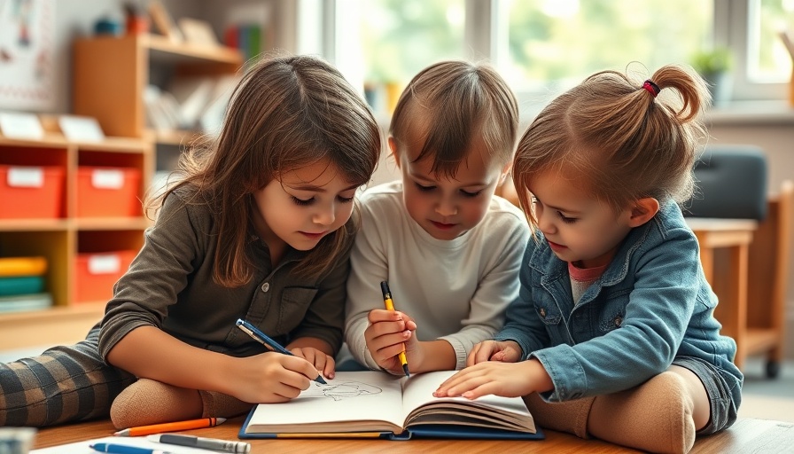 Preschoolers collaborating, enhancing social skills for preschoolers with autism.