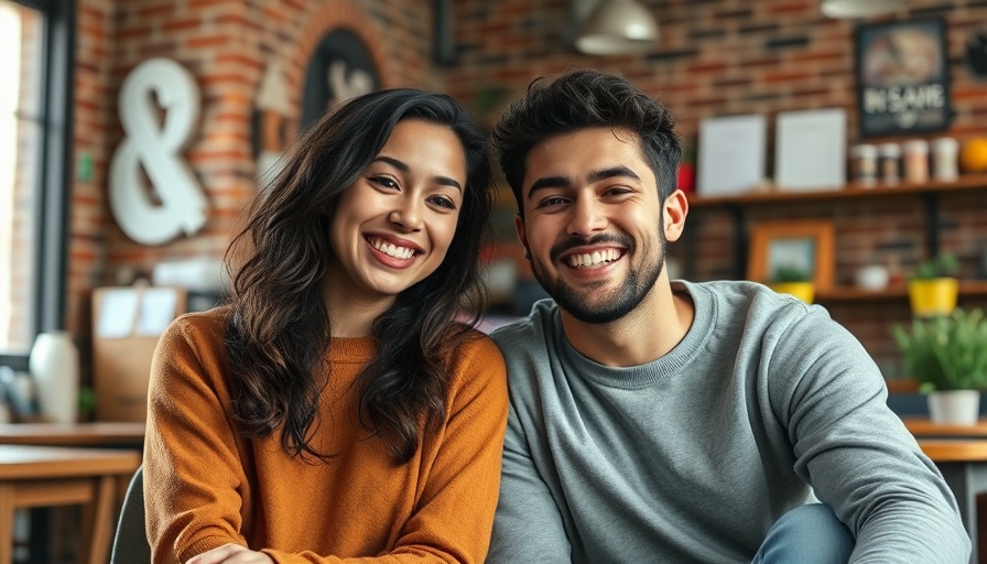 Smiling young people in a community setting in Muskegon.