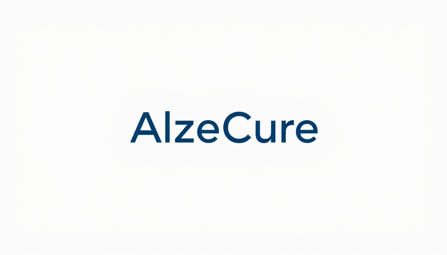 Modern AlzeCure logo representing Alzheimer's solutions, white background.