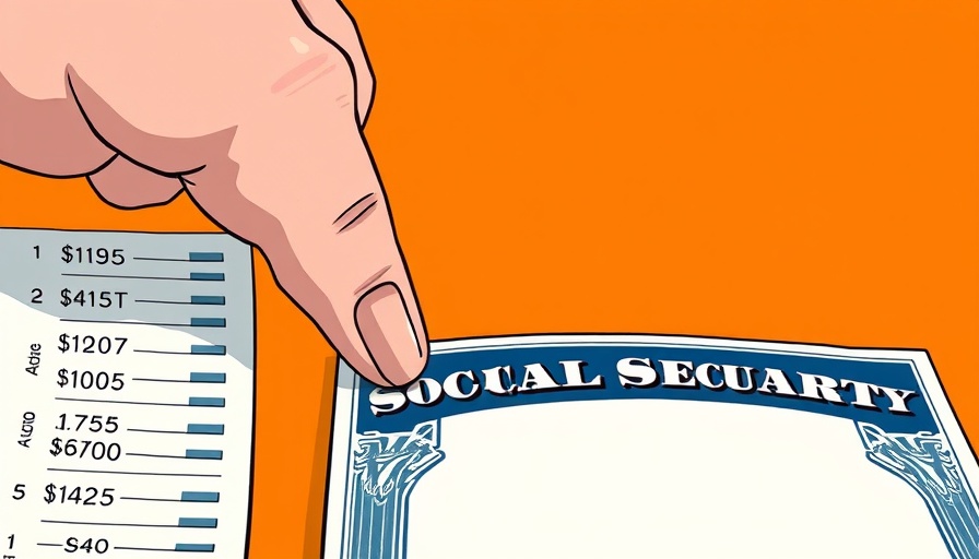 Illustration depicting Social Security changes with a political figure.