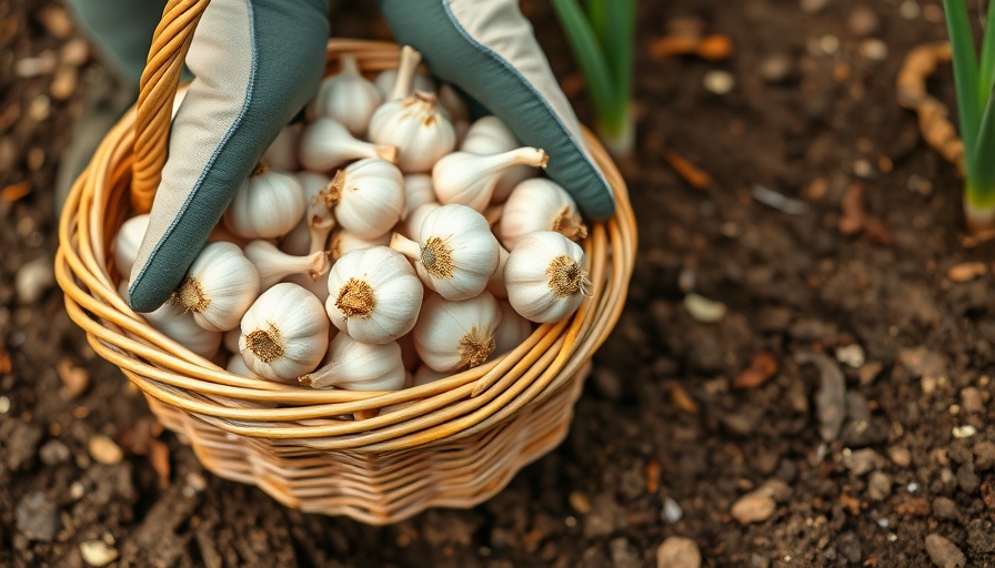 Growing garlic from grocery store cloves in a garden.