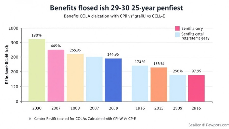 Bar chart about Social Security COLA changes 2025 losses.