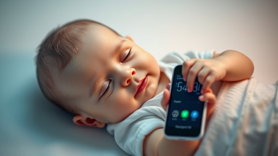 Newest technology in healthcare with smart baby monitor and device.