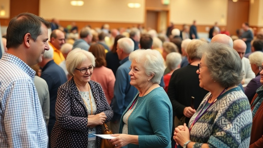 Seniors engaging at Senior Lifestyle Expo Freeport event.