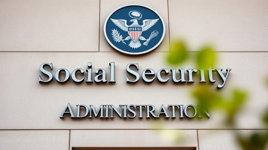 Social Security Administration logo on building for cost-of-living adjustment
