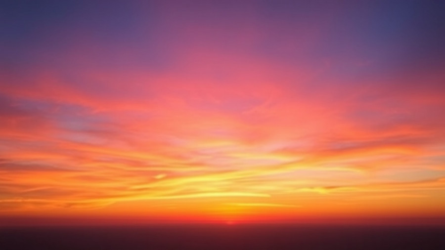 Serene sunset sky for anxiety coping strategies.