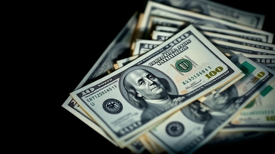 Close-up of US hundred dollar bills highlighting double payments for SSI recipients in October.