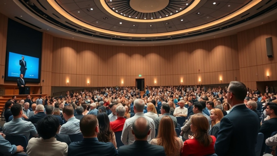 Inclusive conference for job seekers with autism, engaged audience.