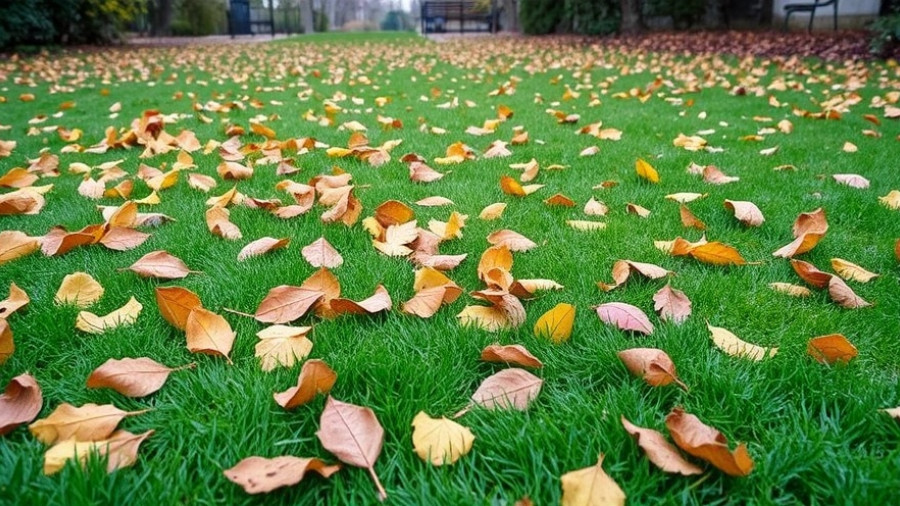 Will leaving fallen leaves on the ground over winter harm your lawn?