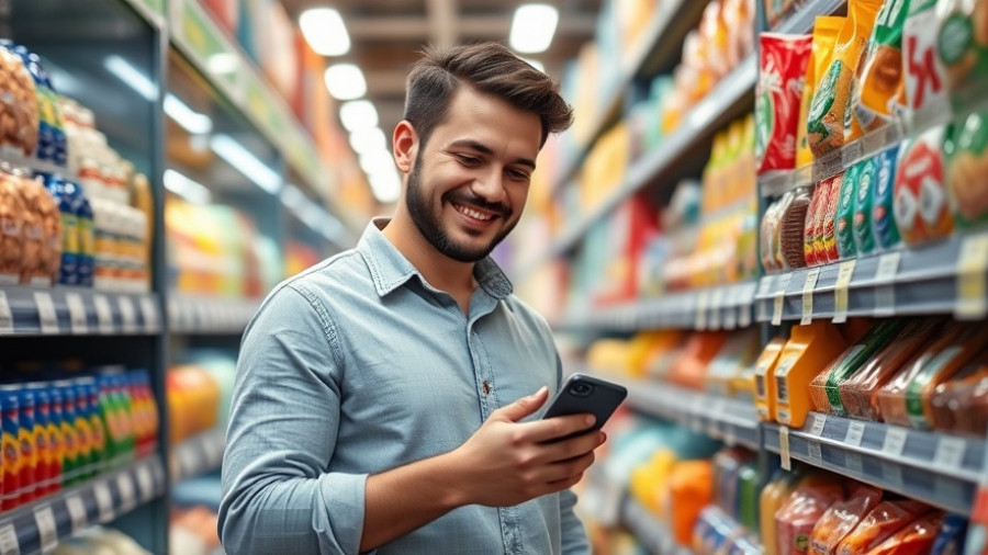 Man shopping in grocery store, symbolizing Target stock investment advice.