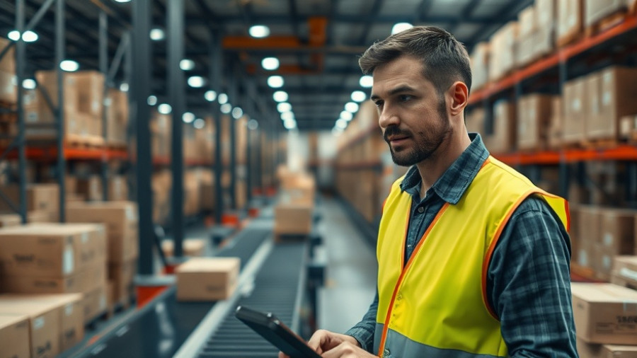 Focused worker in a warehouse organizing boxes, illustrating investing in beaten-down retail stocks.