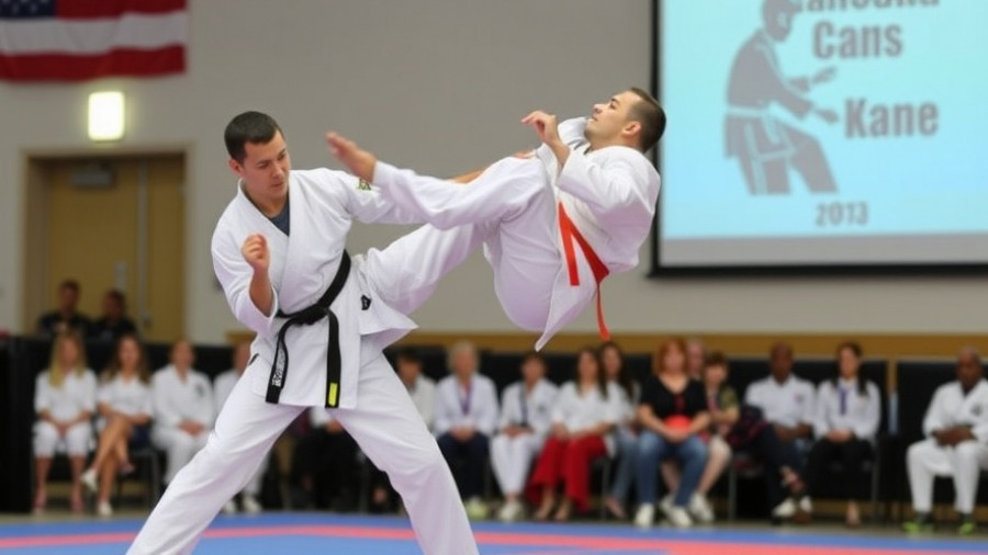 Karate nationals kicked off today in Sault Ste. Marie with local talent on display