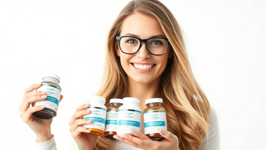 Woman with glasses presenting natural medicine alternatives in Muskegon