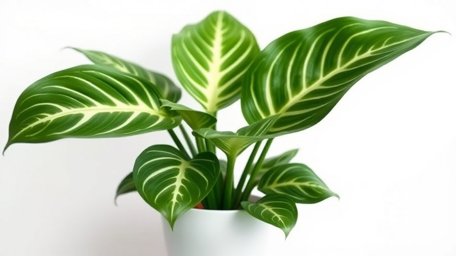 Alocasia Polly plant care: lush green leaves in a white pot.