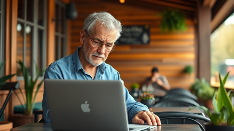 Elderly man concentrating in café, representing average retiree spending.