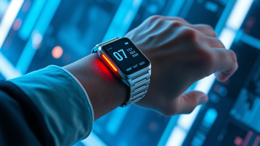 Futuristic wearable device concept highlighting tech and style integration.