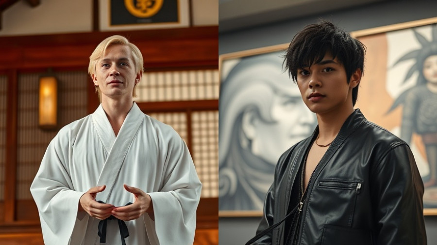 Cultural Sensitivity in Martial Arts Performance depiction with contrasting individuals.