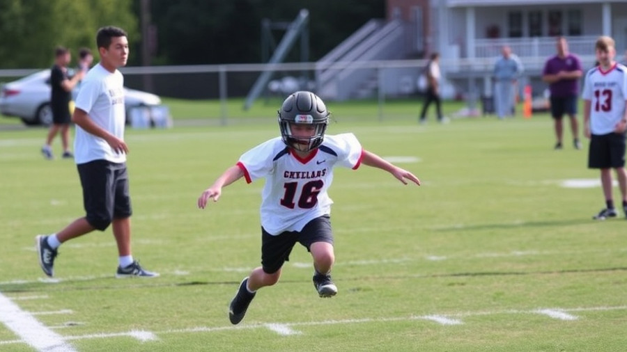 10-year-old Chelmsford boy with autism scores a touchdown in flag football game