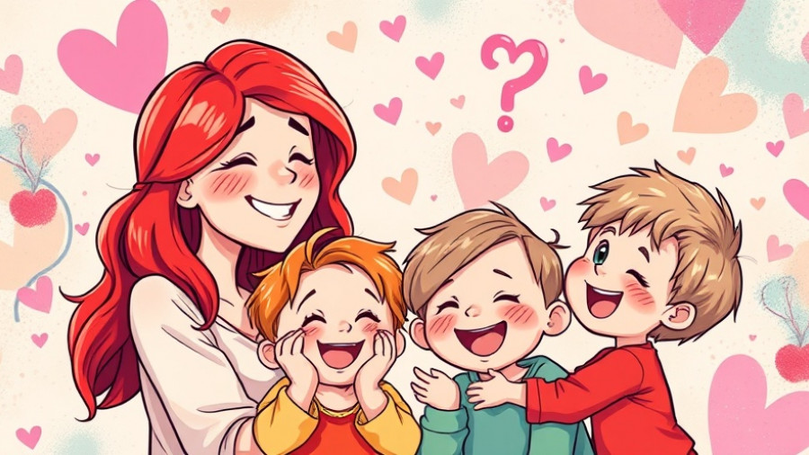 Illustration showcasing emotional awareness in autism through family interaction.