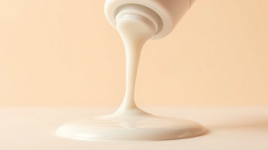 Close-up of AHA/BHA exfoliating cleanser bottle with cream texture, best for aging skin.