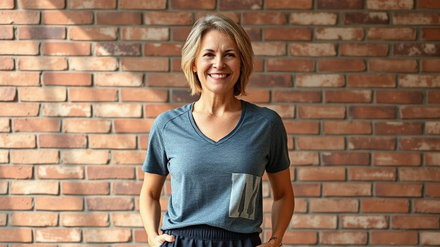 Smiling woman standing outdoors, self-defense classes for women.