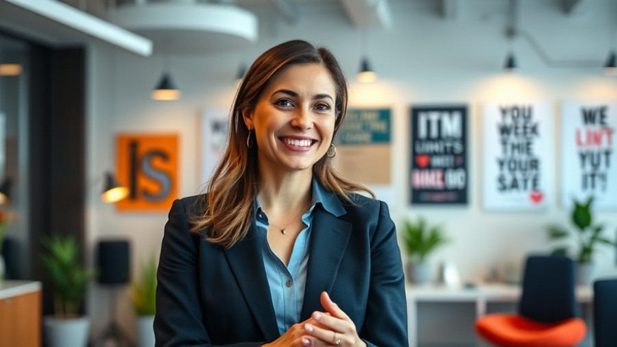 Professional woman discussing Alzheimer's Disease funding in a Texas office.
