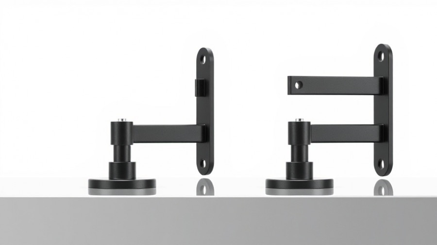 Coxreels SMK-702 Series Mounting Bracket, sleek black design on white background.