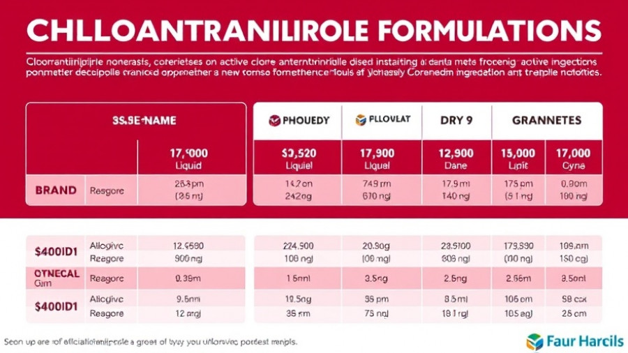Chlorantraniliprole market trends chart with formulations and brands.