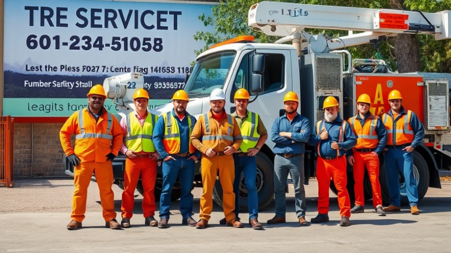 Keelen Bros Tree Service team in front of service truck.