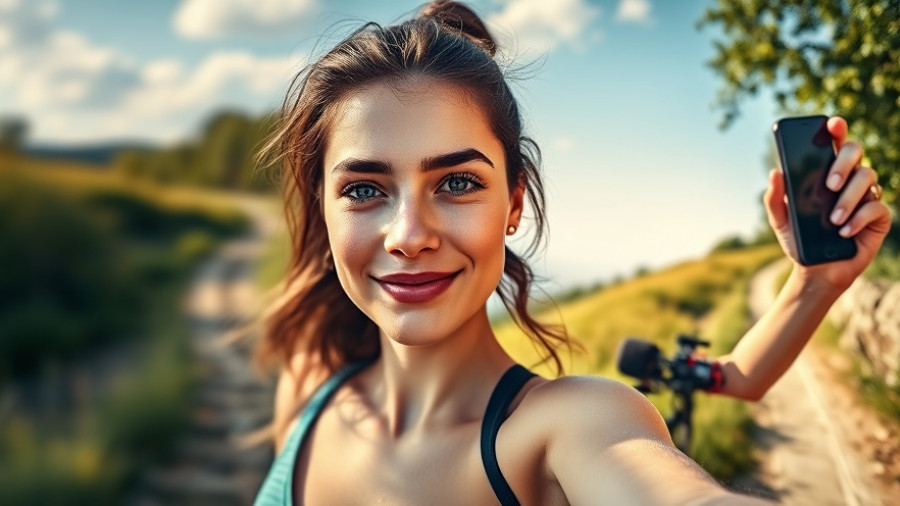 Inspirational trail runner showing strength after surgery.