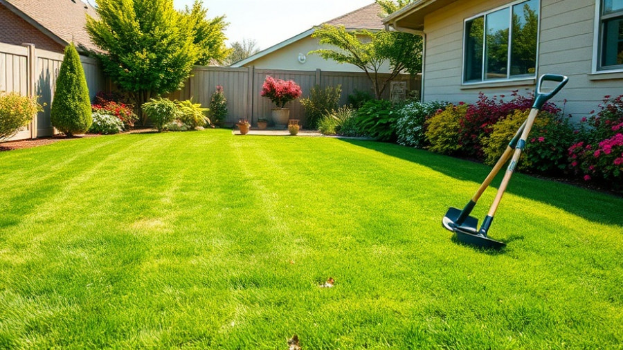 Well-maintained lawn for fall care services in Central LA.