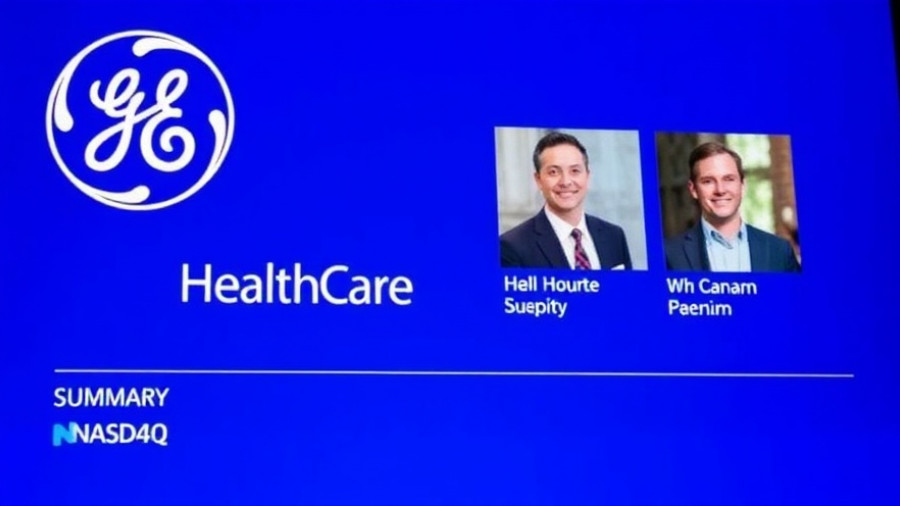 Invest in GE Healthcare Technologies financial slide with hosts.