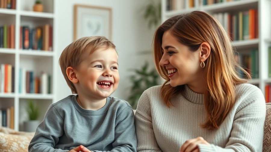 Child and parent engaged in joyful interaction, autism spectrum focus