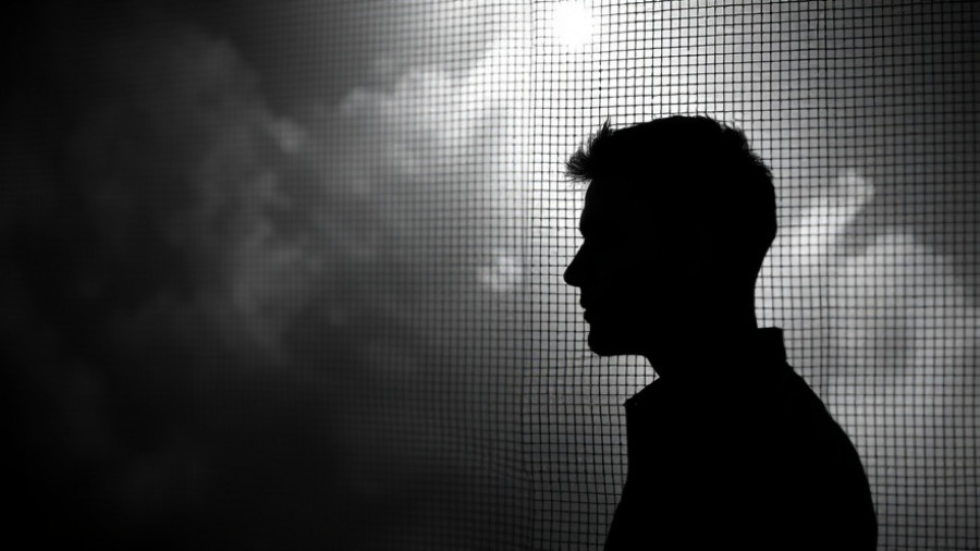 Contemplative silhouette symbolizing poor sleep, dementia risk.