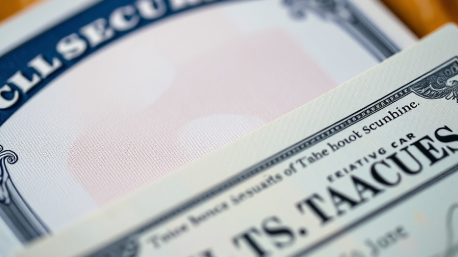 Close-up of social security card and U.S. Treasury checks for Social Security cost-of-living adjustment.