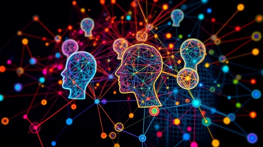 Abstract network illustrates retirement industry changes with connected human profiles.