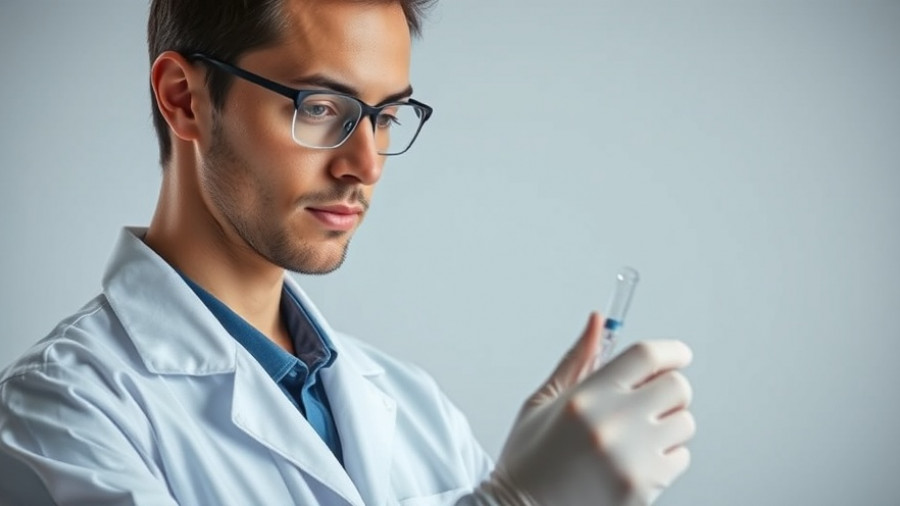 Healthcare professional demonstrating laboratory pipette use.