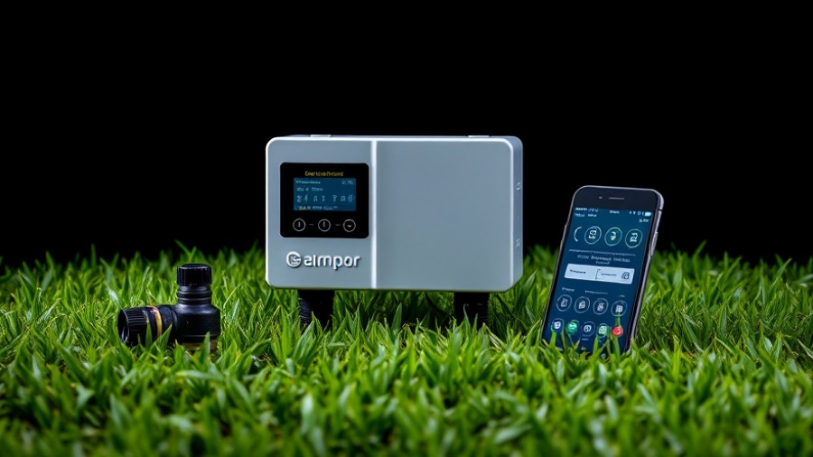 Innovative irrigation setup showing smart components for Pro Select Partner Program.