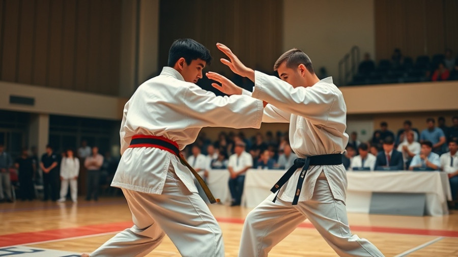 Martial artists perform at World Karate Kickboxing Championships Niagara Falls.
