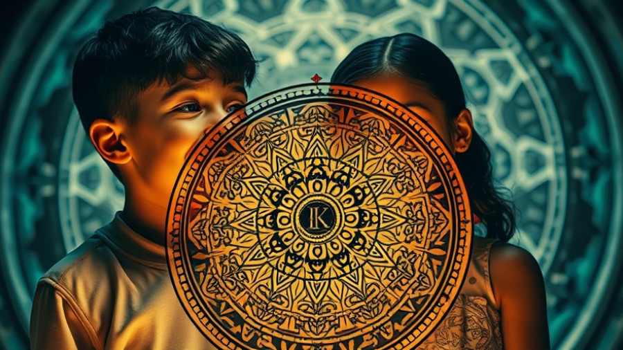 Abstract connections between autism and psychosis depicted in art.