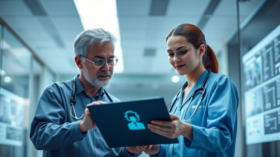 Healthcare professionals using newest technology in healthcare Muskegon.