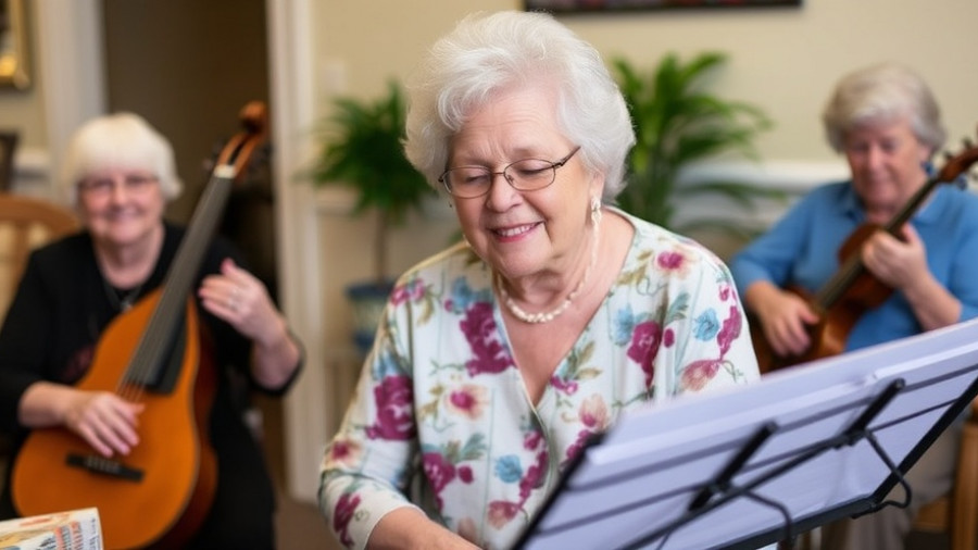 Blind woman entertains assisted living neighbors, plays seven instruments