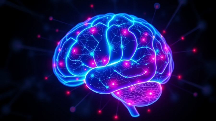 Digital 3D brain glowing brightly, symbolizing cognitive training for Alzheimer's function.