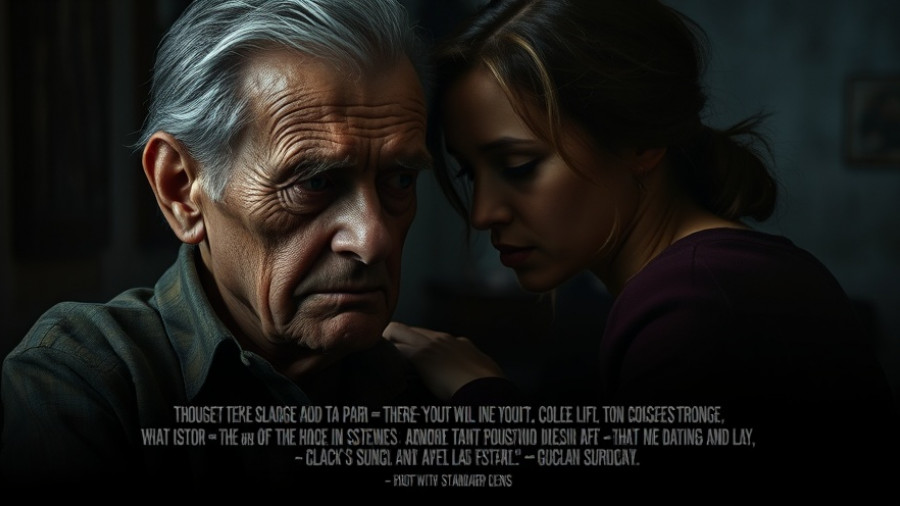 Dramatic senior care documentary poster highlighting emotional intensity.