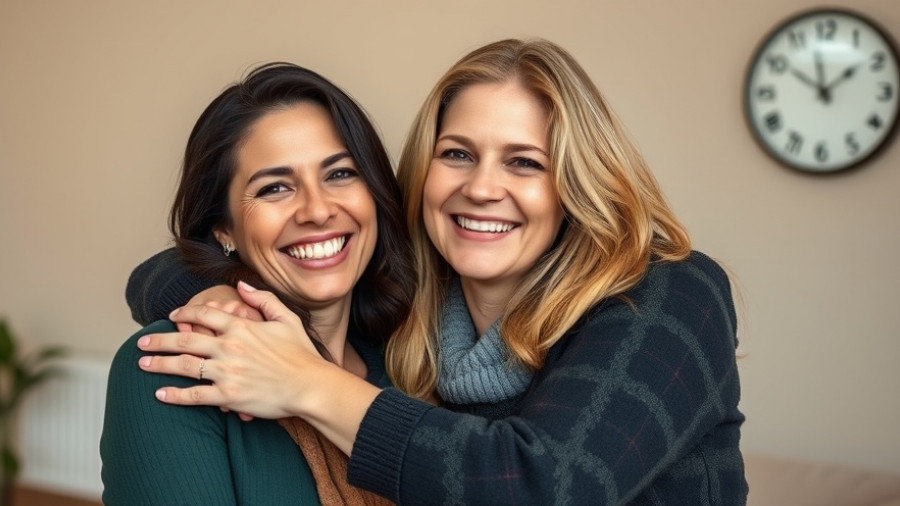 Understanding autism spectrum disorders Muskegon: two women smiling warmly.