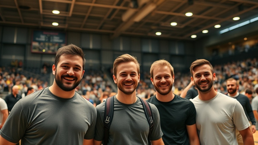 Uzbekistan professional taekwondo athletes posing in sports arena.