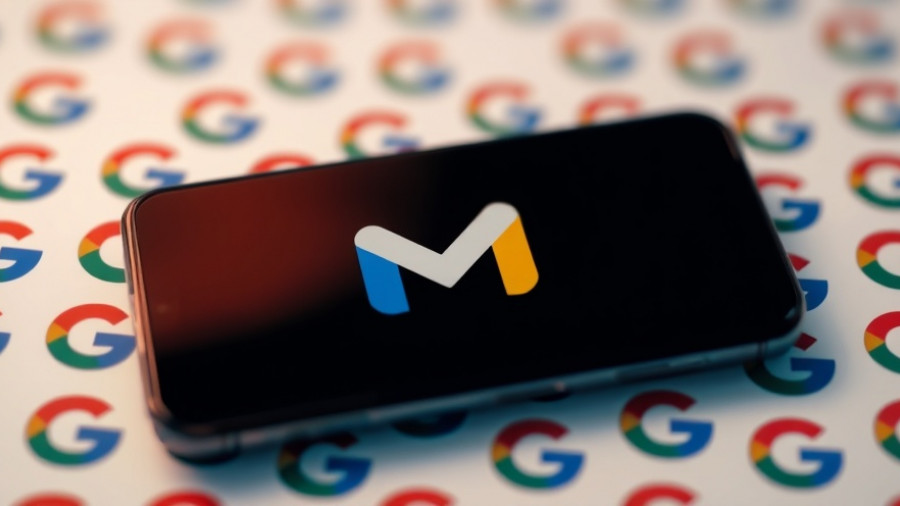 Smartphone with Google logo, related to Quantum AI Stock