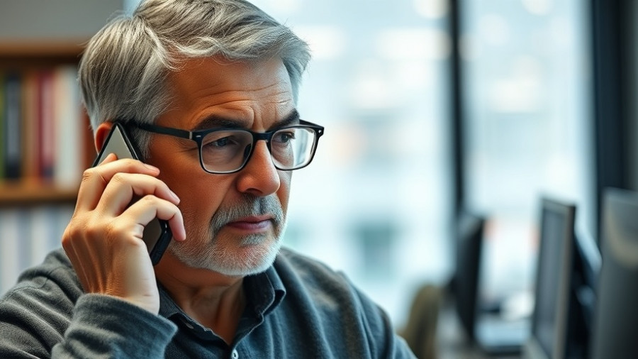 Focused man discussing changes coming to Medicaid in 2026 on phone.