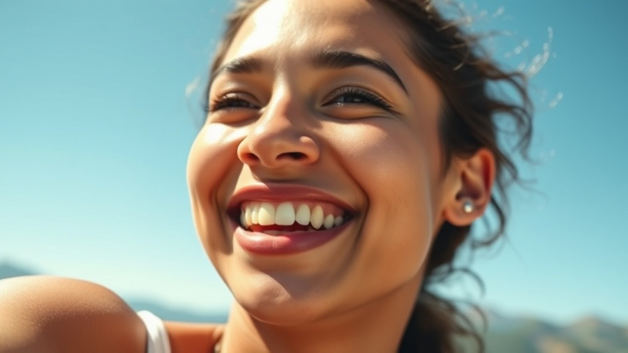 Joyful woman enjoying sun, exemplifying skin longevity.