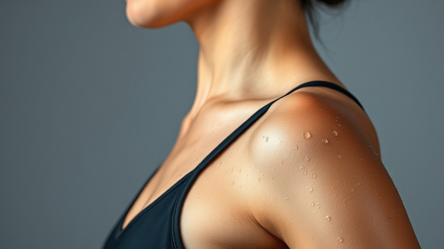 Close-up of woman in swimsuit with droplets, emphasizing swimming for weight loss.